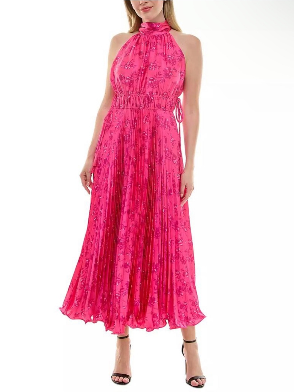 NWT Taylor Women's Mock-Neck Sleeveless Halter Dress, Size 6